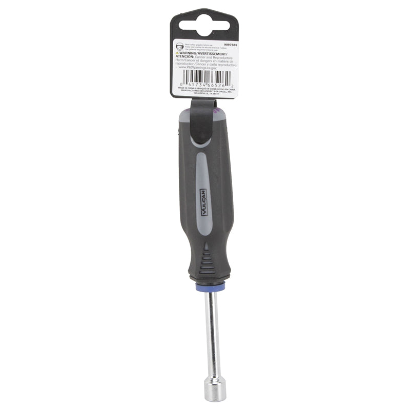 Vulcan MC-SD35 SAE Nut Driver, Chrome Plated, 3/8" x 3"