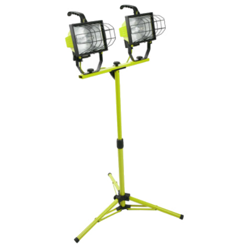 Master Electrician L13ME Halogen Telescoping Twin Head Tripod Work Light, 1000W