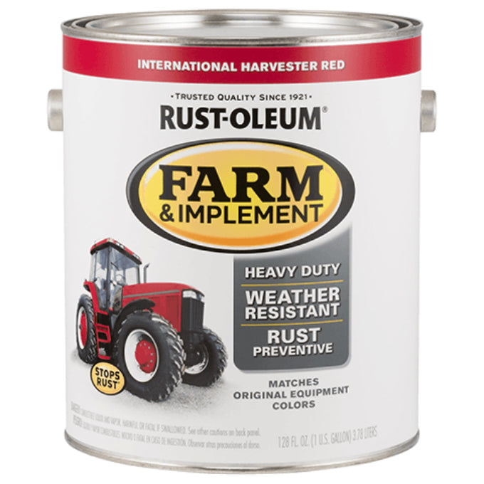 Rust-Oleum 280167 Specialty Farm & Implement Paint, International Red, 1 Gallon