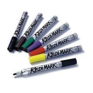 Dixon Ticonderoga 87170 Barrel Redimark Permanent Marker, 6", Black