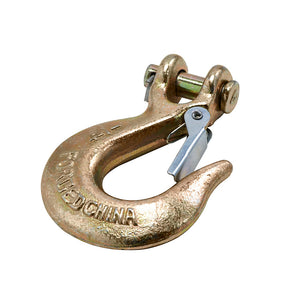 National Hardware N830-315 3256BC Clevis Hooks with Latch, Yellow Chromate, 1/4"