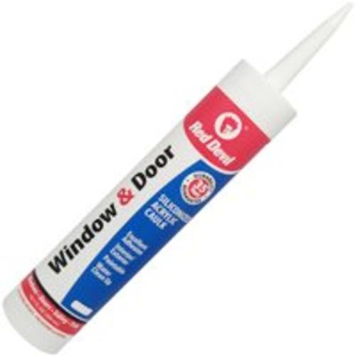 Red Devil 084630 Window And Door Siliconized Caulk, Cedar, 10.1 Oz