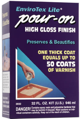 EnviroTex Lite 2032 Pour-On High Gloss Finish, 32 Oz