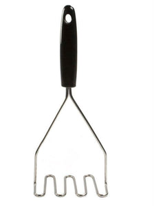 Chef Craft 12920 Select Chrome Plated Wire Potato Masher w/ Black Handle, 12"