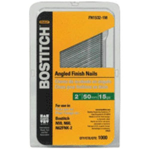 Bostitch FN1540-1MSS Finish Nail, 15 Gauge, 2-1/2"