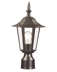Boston Harbor AL8044-BK Light Post Lantern Med, Black