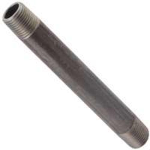 Worldwide Sourcing 11/4X10B Pipe Nipple, 1-1/4" X 10", Black
