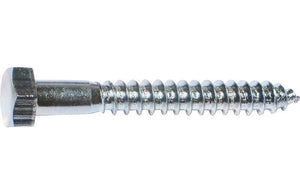 Midwest 01323 Lag Bolt, 3/8" x 6", Zinc Plated