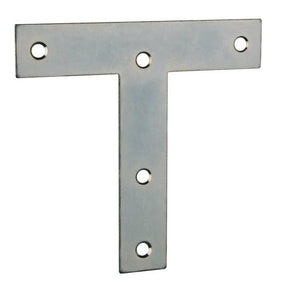 Prosource TP-Z05-C2PS T-Plates, Steel, Zinc Plated, 5" x 5"