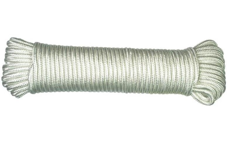 Ben-Mor 60354 Diamond Braided Rope, 1/4" x 50', White