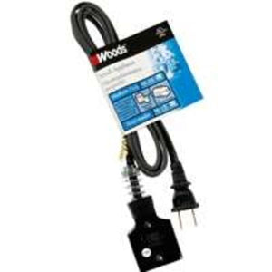 Woods 0290 Household Appliance Cord 6', Black