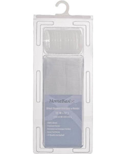 Simple Spaces SD-625FT-3L Vinyl Shower Curtain, 70" x 72", Frosted