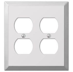 Amerelle 161DD 2 Duplex Wall Plate, Polished Chrome