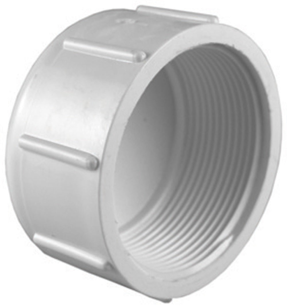 Charlotte Pipe PVC 02117 1800HA Threaded Cap, White