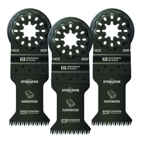Imperial Blades IBSL220-3 Starlock Precision Hardwood Blades, 1-3/8 Inch