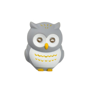 KeyGear 50-KEY0007 Owl Key Chain With LED Light, Gray