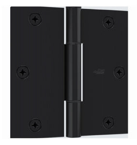 National Hardware N830-445 Surface Mount Door Hinge, Matte Black
