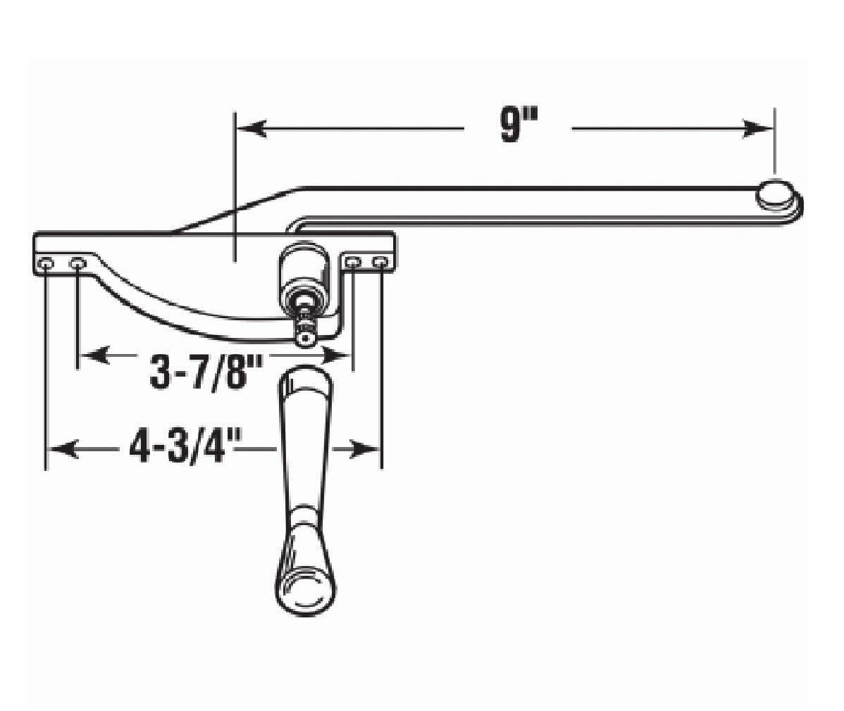 Prime Line H 3502 Casement Window Operator, 9 Inch