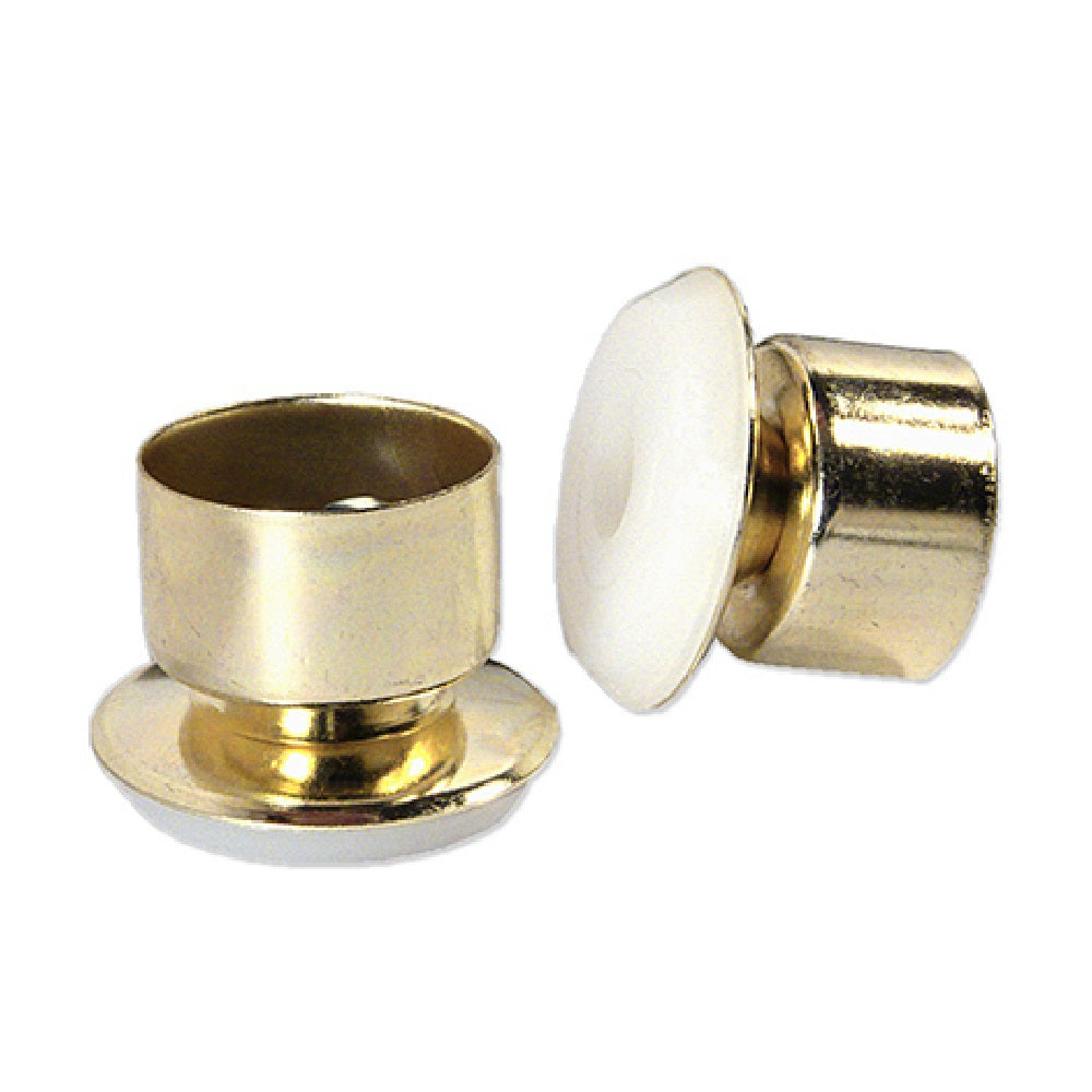 Richelieu America F31915TV Furniture Base Glide, 7/8", Gold Brass