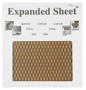 SteelWorks 11780 Weldable Diamond Metal Sheet, 3/4" x 24", 13 Gauge
