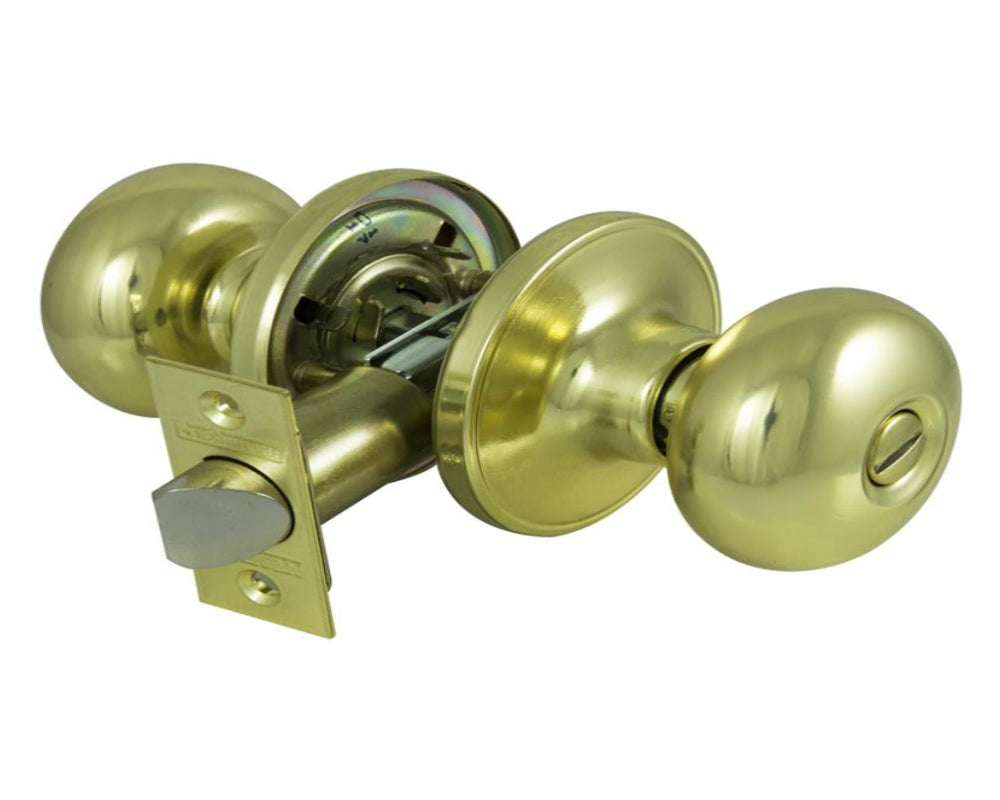 Prosource TF710V-PS Privacy Knob Set, Polished Brass