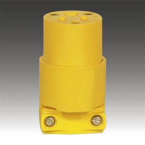 Cooper Wiring 4227-BOX Vinyl Connector, 615 NEMA, Yellow