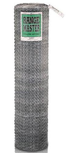 Deacero 1"X60"X150' Rangemaster Galvanized Poultry Netting, 20 Gauge, 1" x 60" x 150'