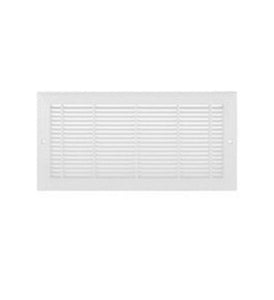 Imperial RG3010 Plastic Sidewall Grill, White Finish, 12" x 6"