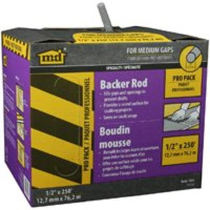 M-D Building Products 71551 Backer Rod, Pro Pack, 1/2" x 250'