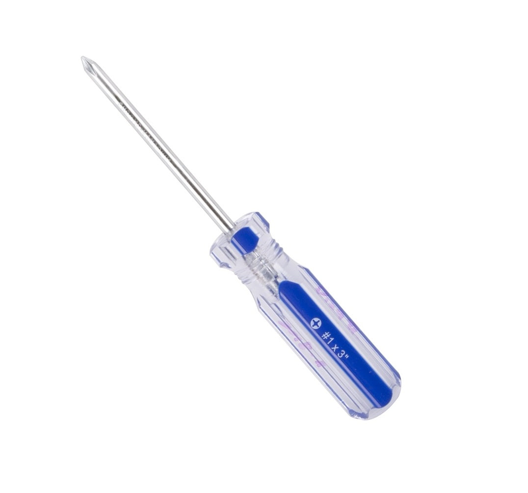 Vulcan TB-SD07 Phillips Screwdriver, Chrome Plated, #1 x 3"