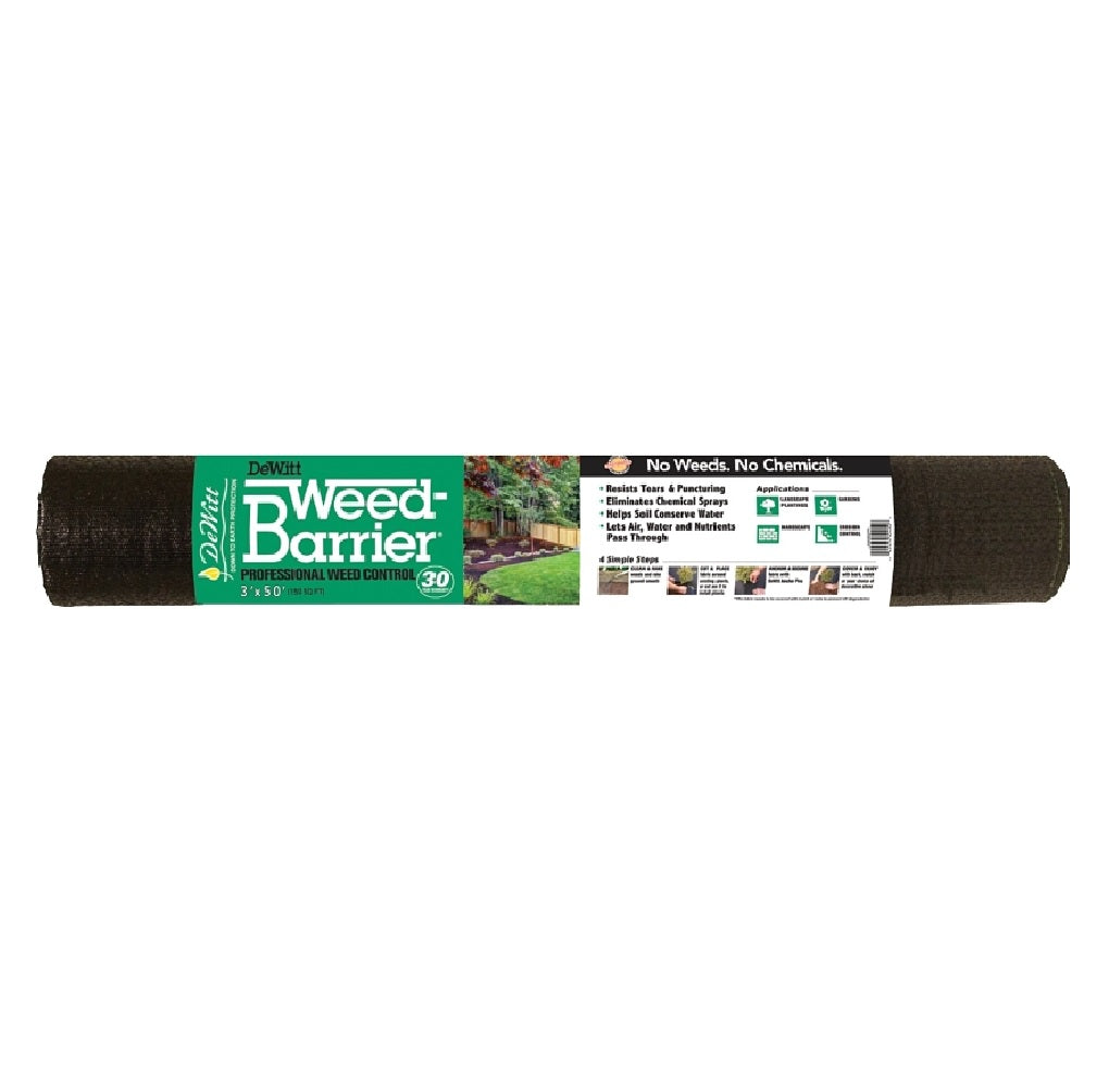 DeWitt DWB30350 Weed Barrier, Polypropylene, Black